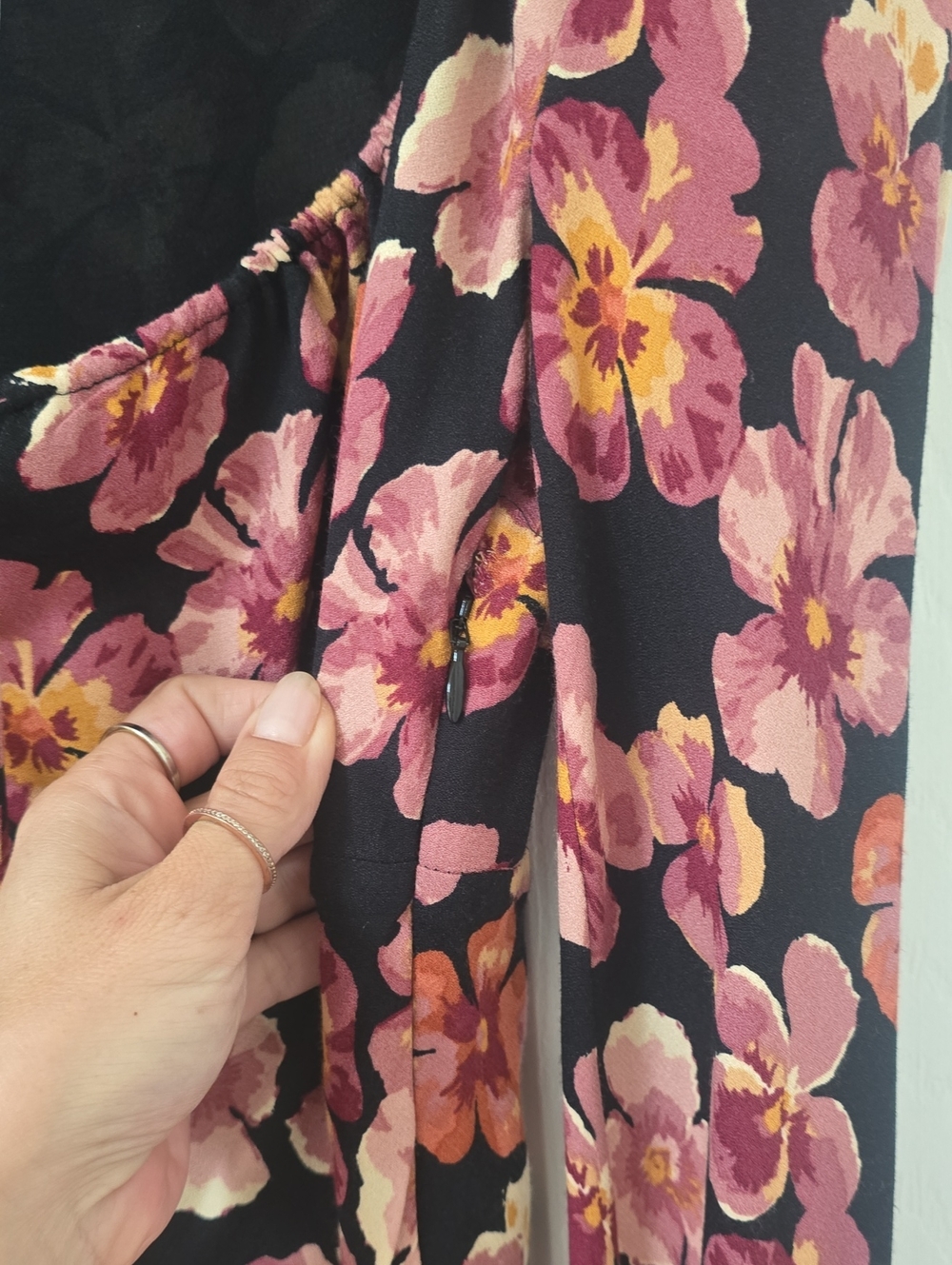 Reformation Kiley Floral Print Long Sleeve Midi Dress New Size 0 - Picture 5 of 7